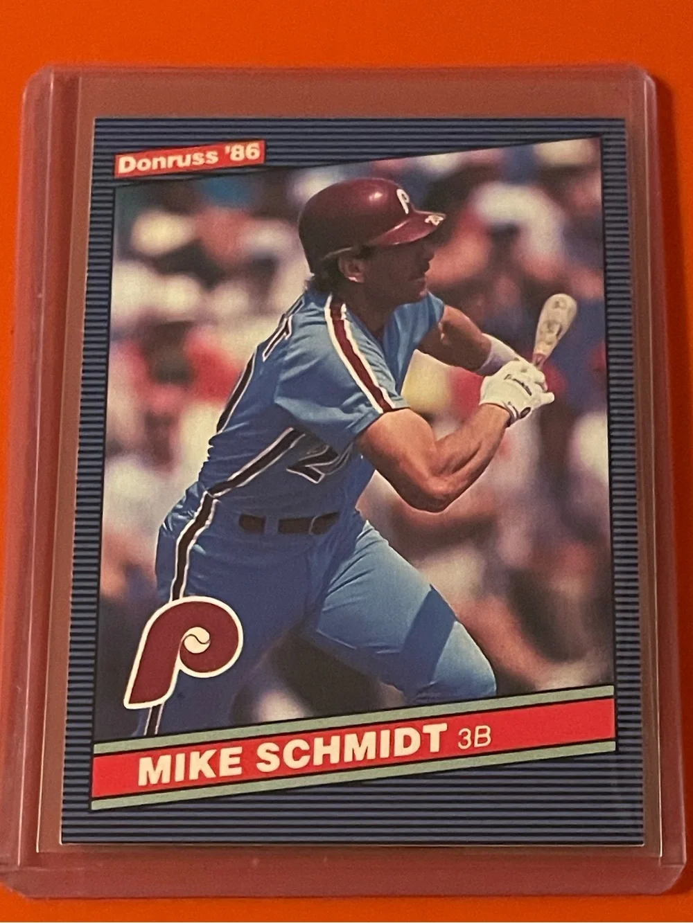 Mike Schmidt #61 1986 Donruss Baseball Trading Card